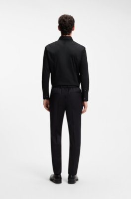 Boss Slim-fit stretch-cotton shirt kostymskjortor herr – bild 3
