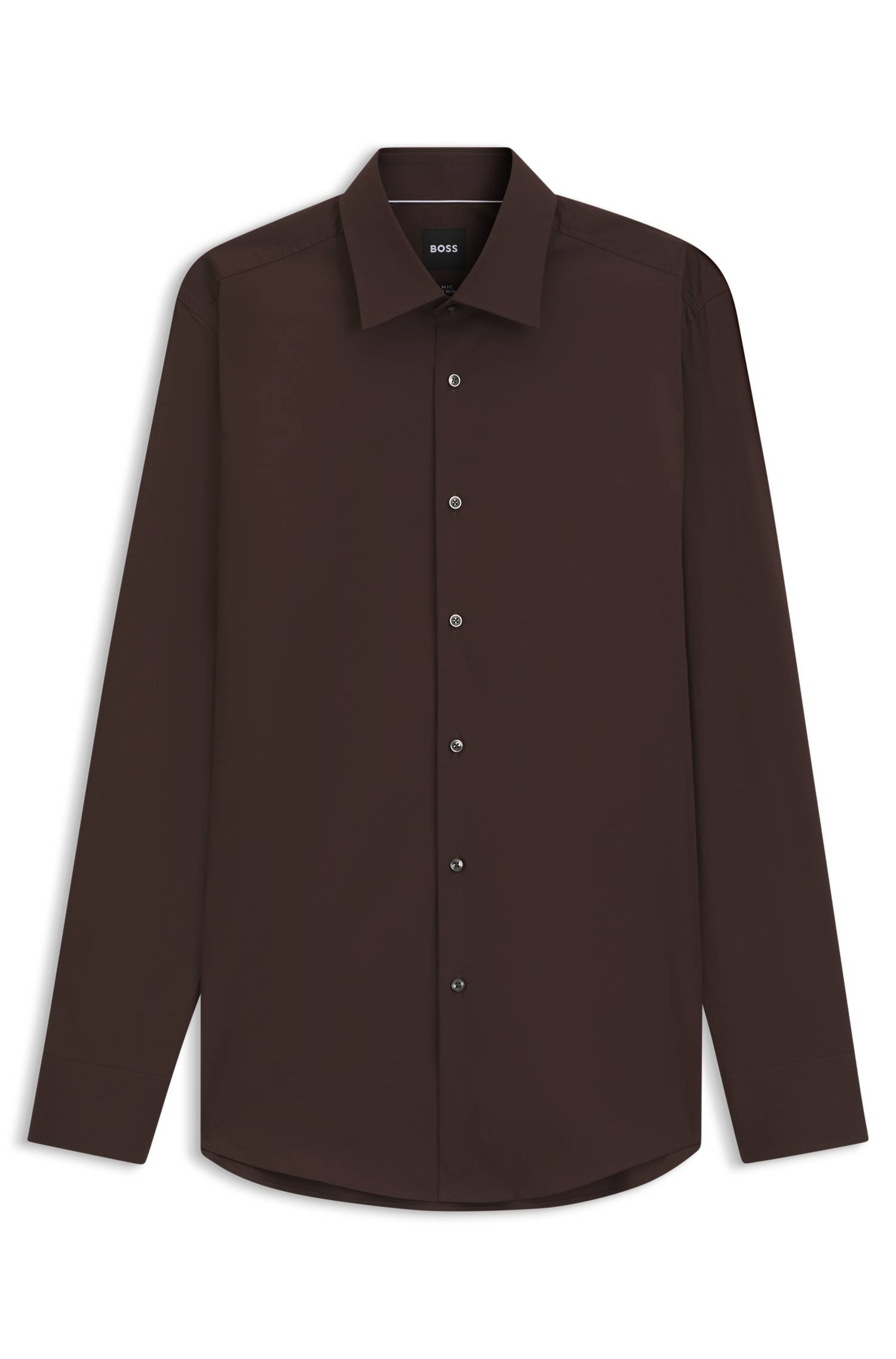 Boss Slim-fit stretch-cotton shirt skjortor & blusar herr – bild 4