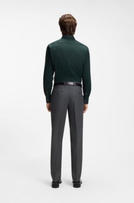 Boss Slim-fit stretch-cotton shirt kostymskjortor herr – bild 3