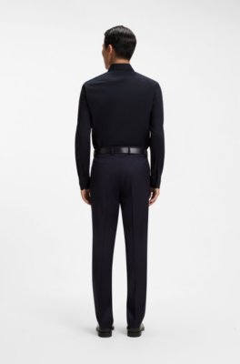 Boss Slim-fit stretch-cotton shirt kostymskjortor herr – bild 3