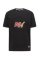 BOSS & NBA relaxed-fit T-shirt with dual branding, NBA MIAMI HEAT