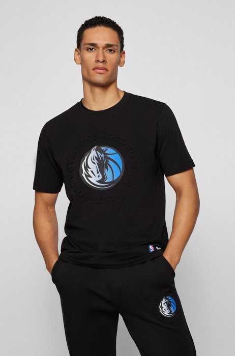BOSS & NBA relaxed-fit T-shirt with dual branding, NBA MAVERICKS