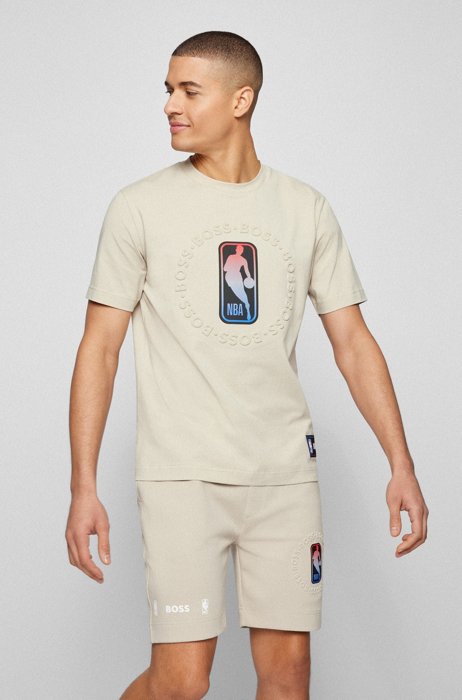 BOSS & NBA relaxed-fit T-shirt with dual branding, NBA Generic