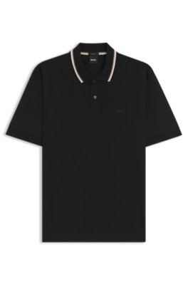 Boss Uomo Nero Polo In Cotone