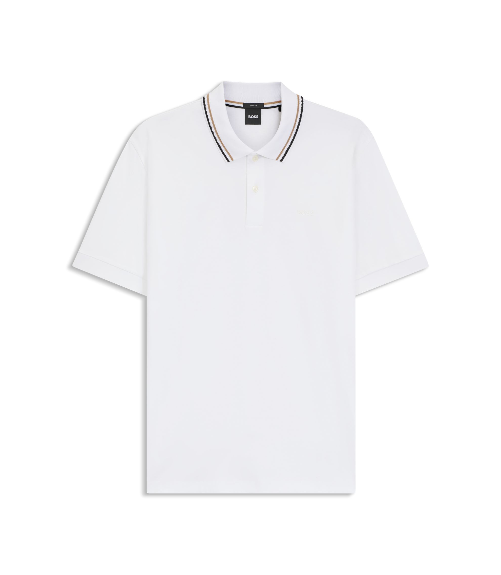 【ウドンコ】BOSS スリムフィット ポロシャツ コットン ウドンコ】BOSS スリムフィット ポロシャツ コットン BOSS - スリム