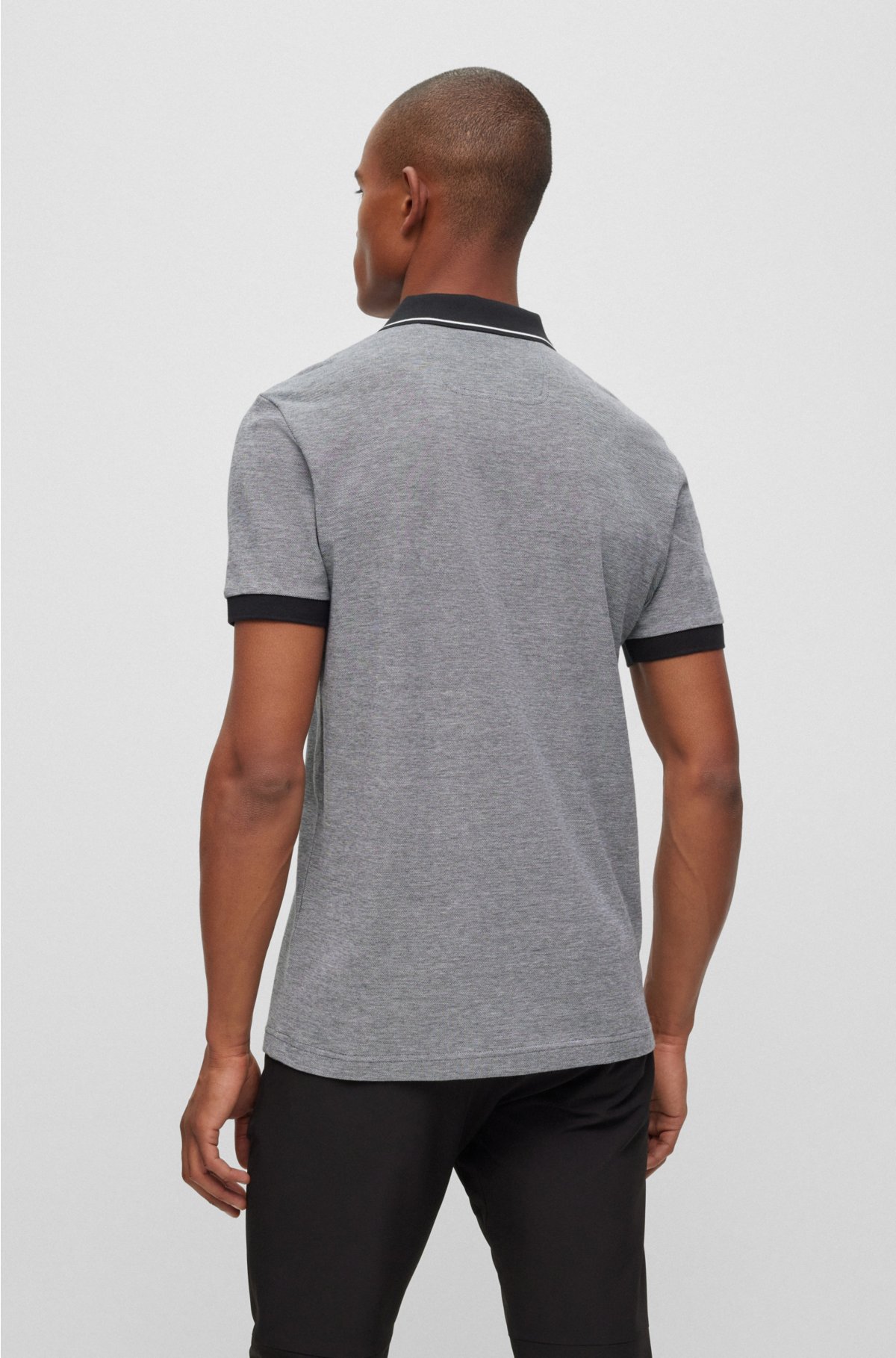 Slim-Fit BOSS Poloshirt mit Logo-Knopfleiste -