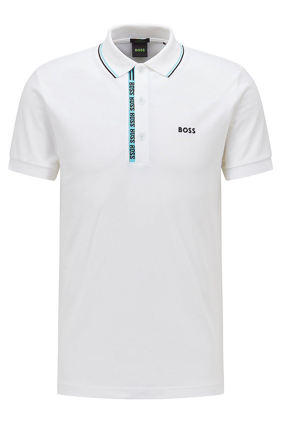 HUGO BOSS White BOSS Men's Paule White Polo Shirt XX-Large 100% Cotton