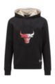 BOSS & NBA hooded sweatshirt with dual branding, NBA Bulls