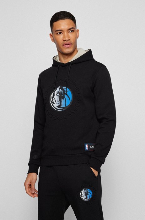 BOSS & NBA hooded sweatshirt with dual branding, NBA MAVERICKS