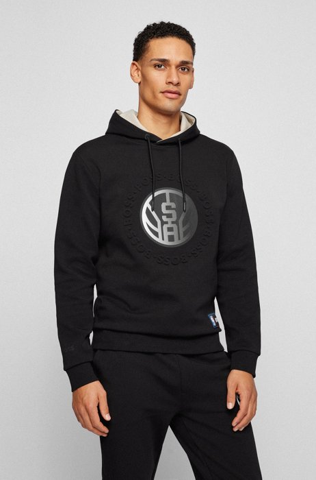 BOSS & NBA hooded sweatshirt with dual branding, NBA SPURS