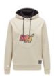 BOSS & NBA hooded sweatshirt with dual branding, NBA MIAMI HEAT