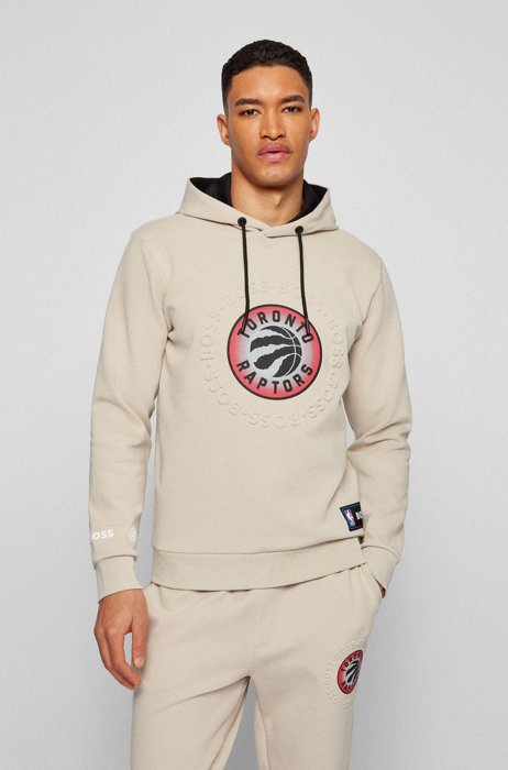 BOSS & NBA hooded sweatshirt with dual branding, NBA RAPTORS