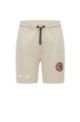 BOSS & NBA cotton-blend shorts with bold branding, NBA RAPTORS