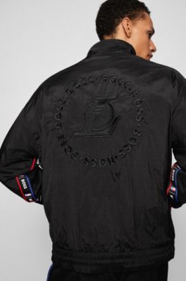BOSS & NBA relaxed-fit sweatshirt with drawcord and exclusive branding , NBA Lakers