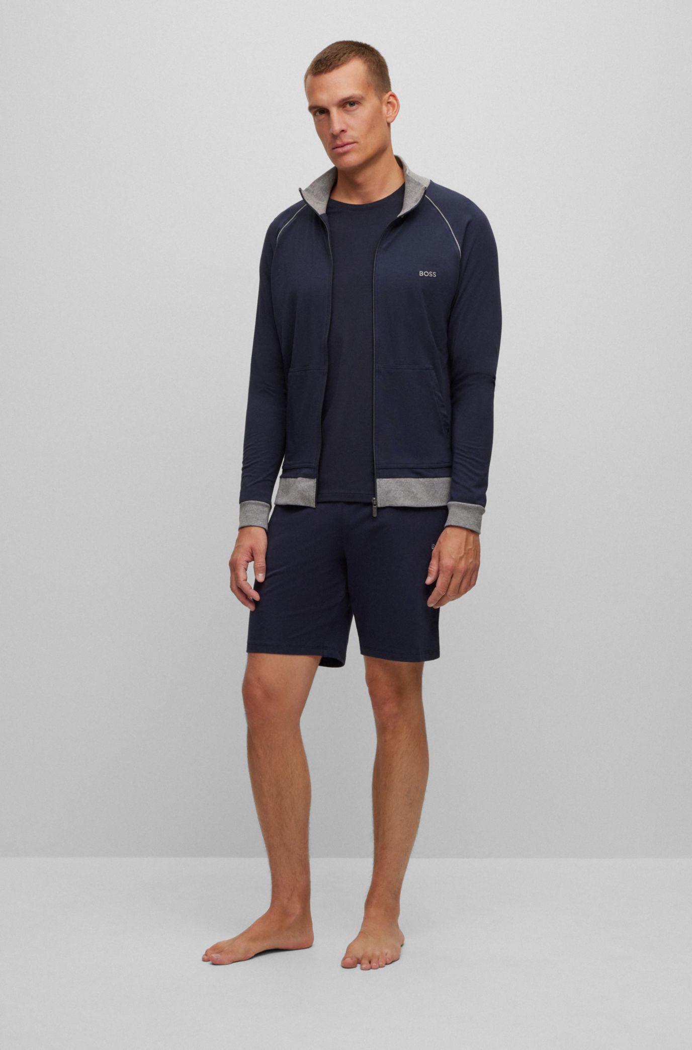 Hugo boss cotton clearance shorts