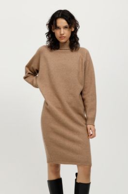 dark brown jumper dress