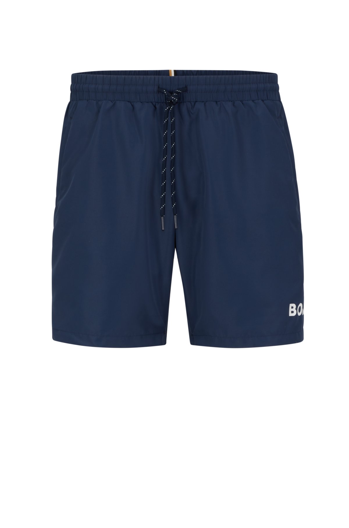 BOSS - Quick-drying swim shorts with logo and piping