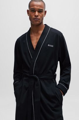 Hugo Boss Robe Sweat gris clair mouchet\u00e9 style d\u00e9contract\u00e9 Mode Robes Robes Sweat 