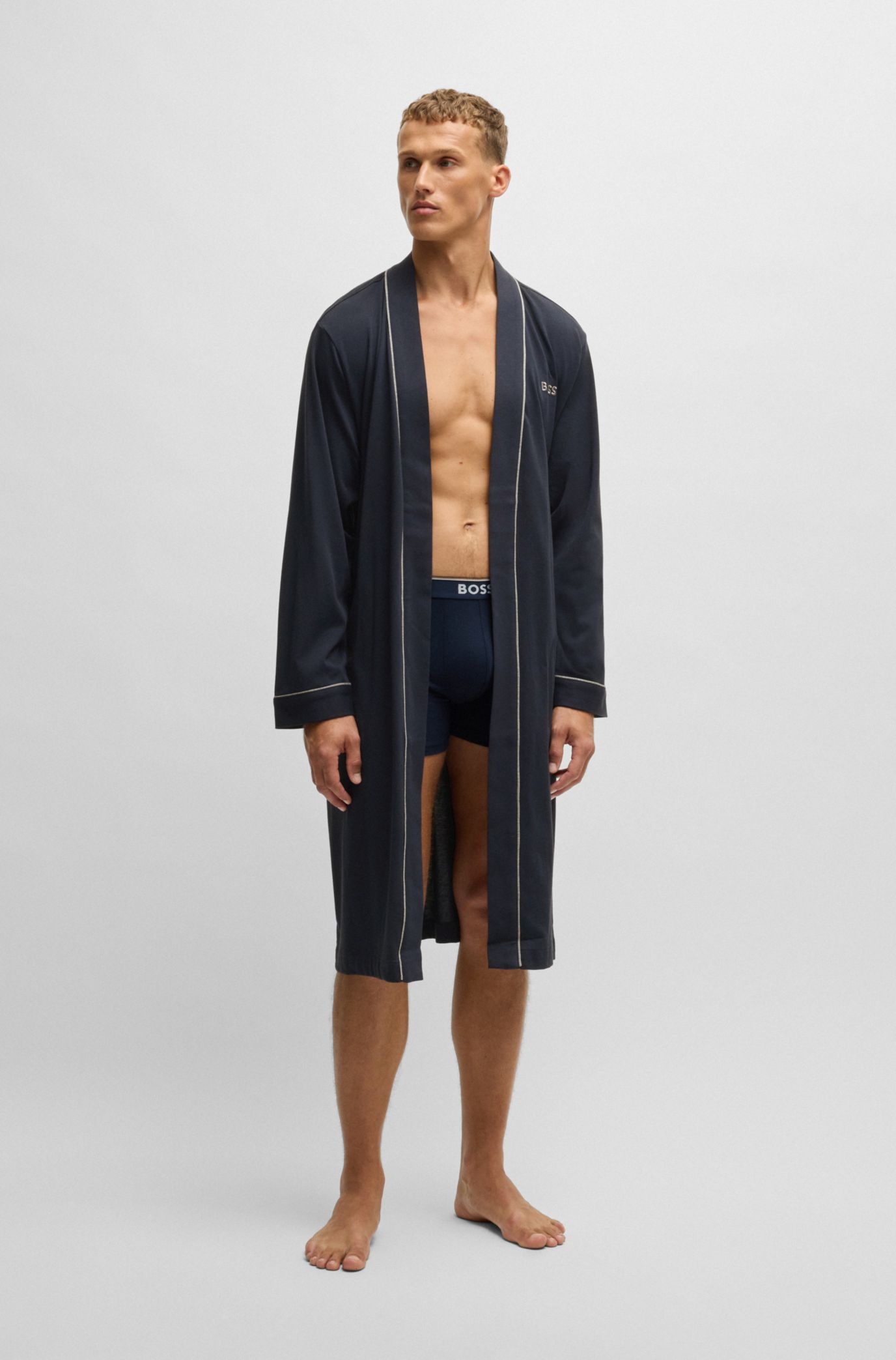 Hugo boss dressing gown with deals hood