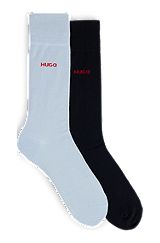 Two-pack of socks in a cotton blend, Blue