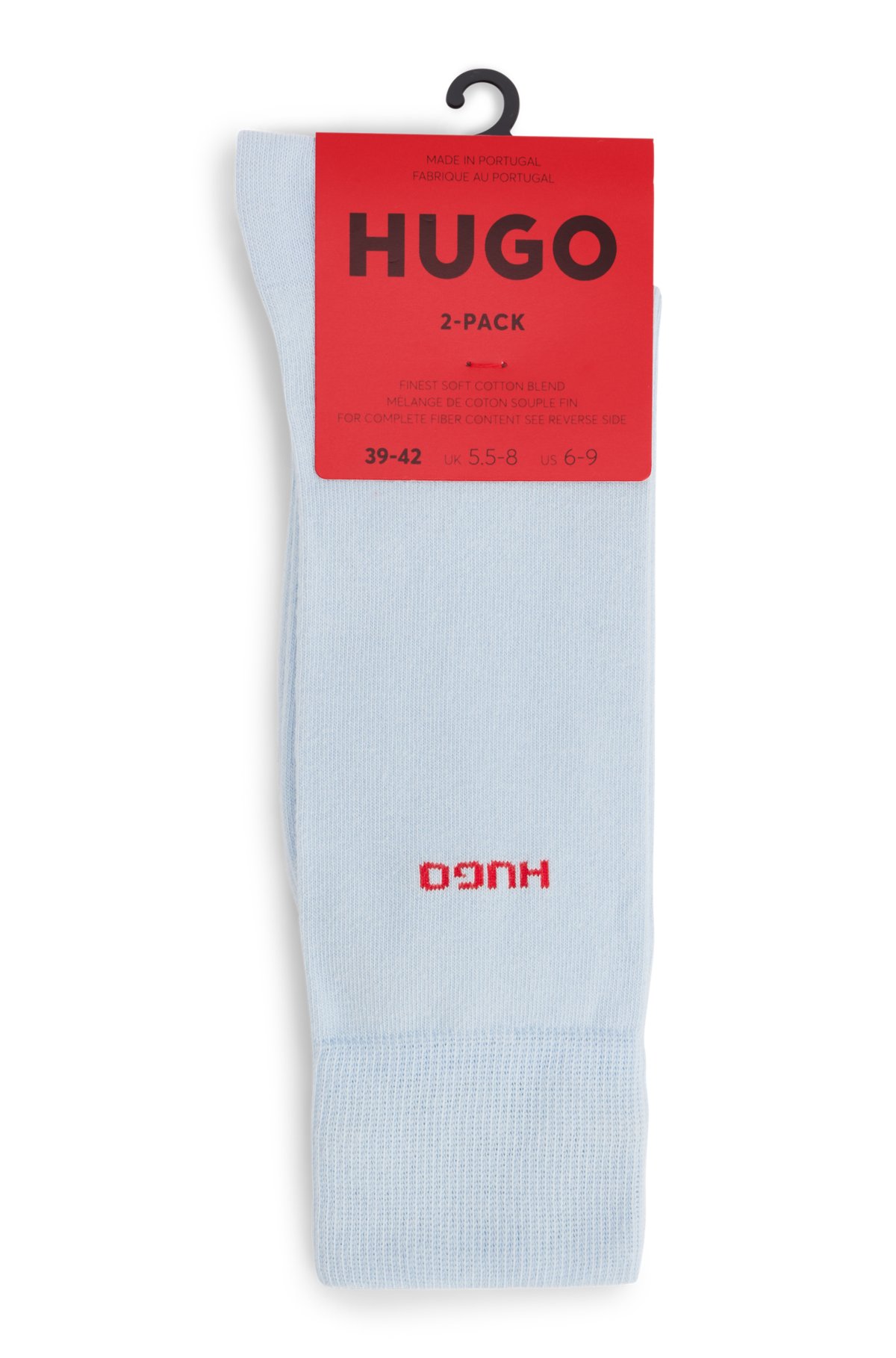 Two-pack of socks in a cotton blend, Blue
