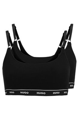 HUGO - Dreier-Pack Strings aus Stretch-Baumwolle mit Logos | Klassische Strings