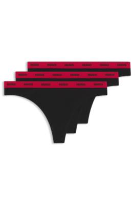 Logo-waistband briefs in stretch cotton 1