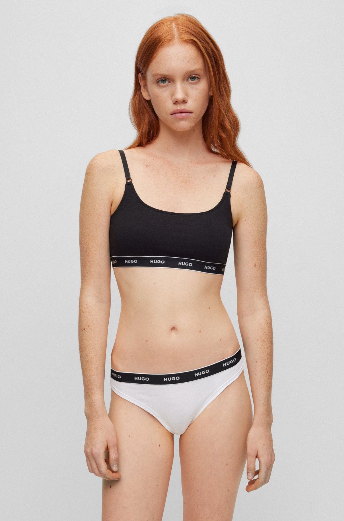 Jockey Women's Underwear Organic Cotton Stretch Logo Bikini - 3 Pack,  Black, S at  Women's Clothing store