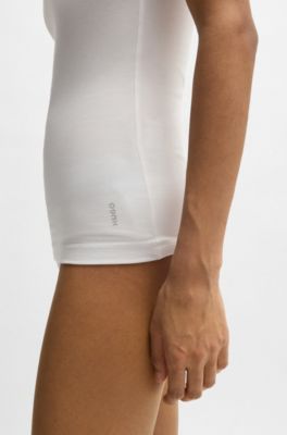 Two-pack of vests in stretch-cotton jersey, White