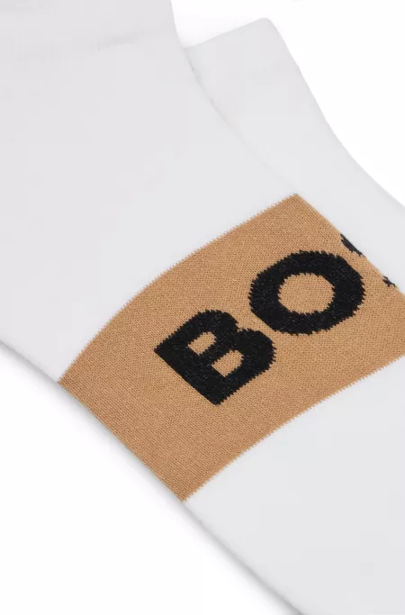 Two-pack of ankle-length socks in stretch fabric