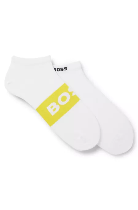 Two-pack of ankle-length socks in stretch fabric