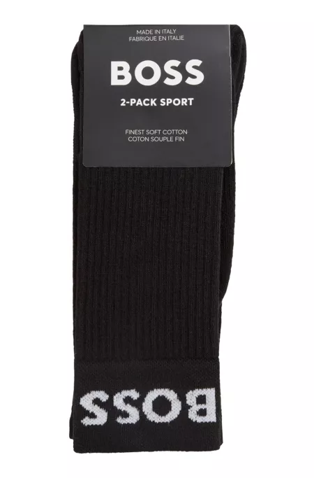 Two-pack of quarter-length socks in stretch fabric