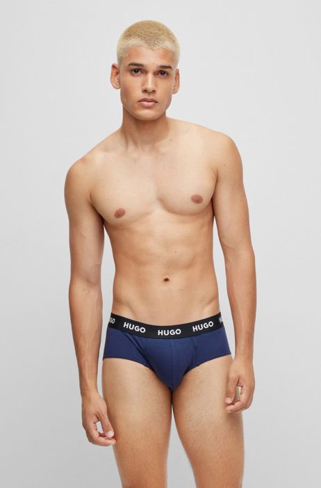 BOSS by HUGO BOSS Bodywear 3-pack Contrast Waistband Trunks for Men Mens Clothing Underwear Boxers 