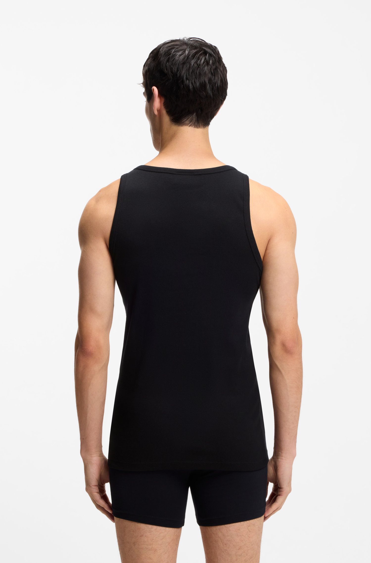 Hugo Pack 2 Logo Undershirts underställ herr – bild 3