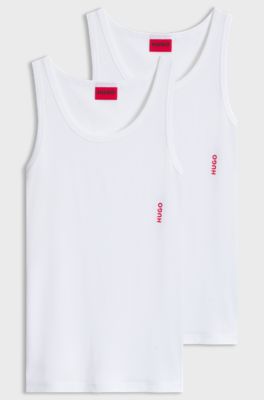 2-pack vests, White