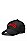 心形图案棉质斜纹布徽标鸭舌帽,  001_Black