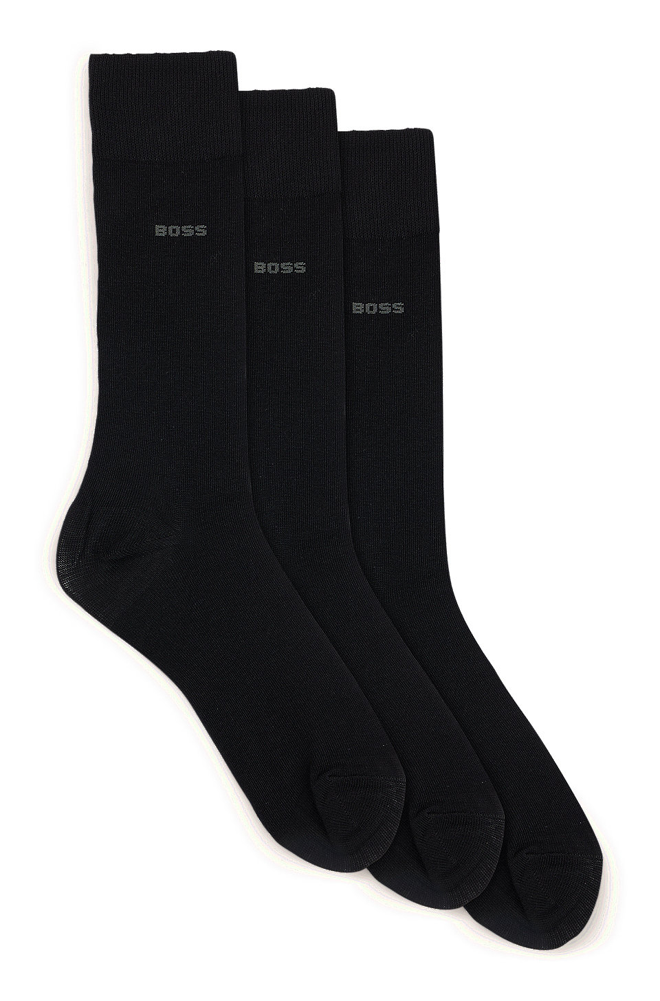 fabric Three-pack in socks BOSS of regular-length stretch -