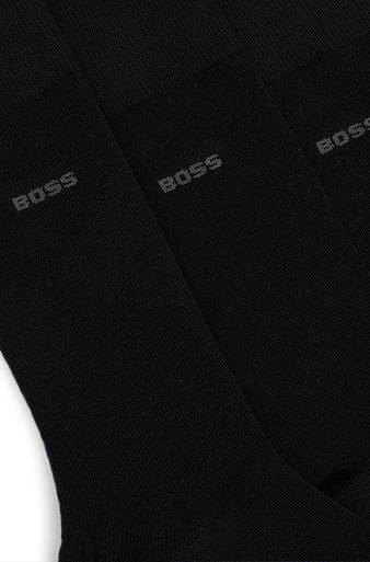 Paquete de 6 Pares de Calcetines Negros Clásicos de Vestir Lisos para  Hombres