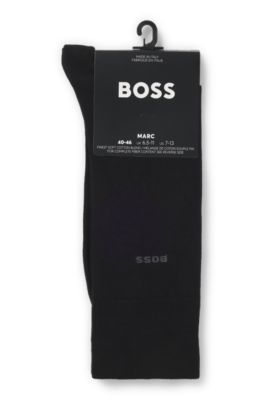 Regular-length socks in stretch cotton, Black