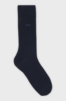 Regular-length socks in stretch cotton, Dark Blue