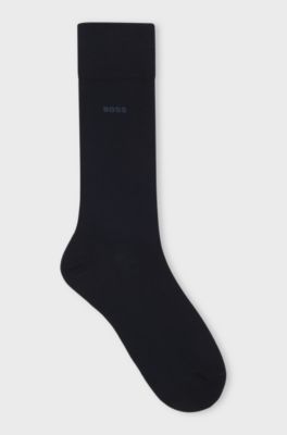 Regular-length socks in stretch cotton, Dark Blue