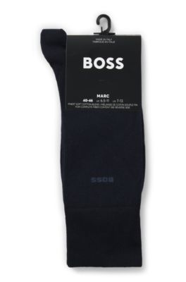 Regular-length socks in stretch cotton, Dark Blue