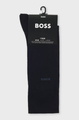 Regular-length socks in stretch cotton, Dark Blue