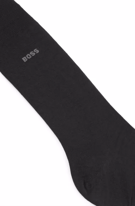 Regular-length logo socks in a wool blend