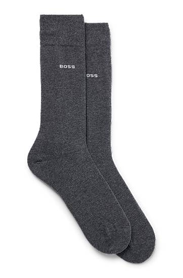 Two-pack of regular-length socks in stretch fabric, Hugo boss