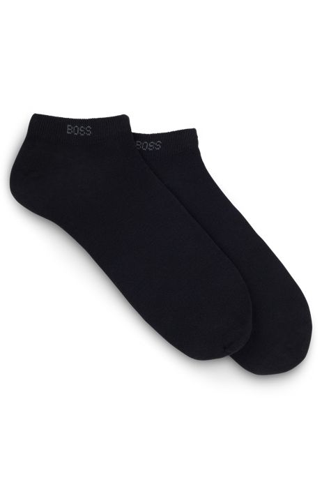 Calze con lunghezza alla caviglia in tessuto elasticizzato in confezione da due HUGO BOSS Uomo Abbigliamento Intimo Calze 