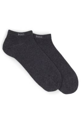 Hugo Boss Two-pack Of Ankle-length Socks In Stretch Fabric