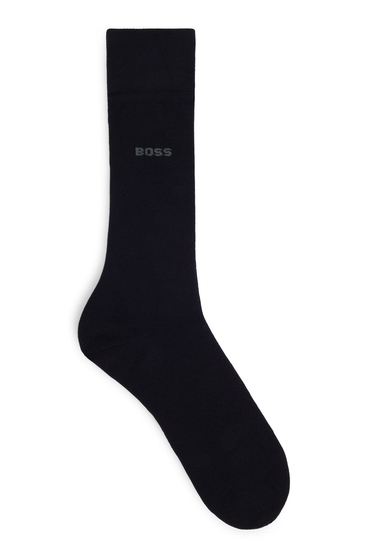 Regular-length socks with anti-bacterial finish, Black