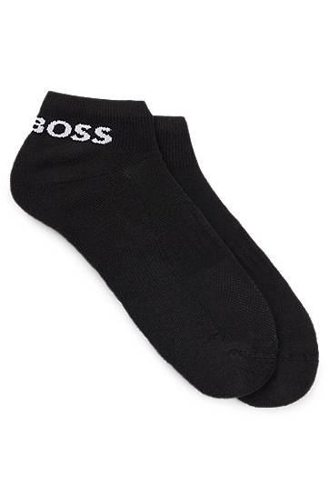 Two-pack of ankle-length socks in stretch fabric, Hugo boss