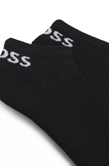 Two-pack of ankle-length socks in stretch fabric